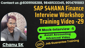 SAP S4HANA Finance Interview Workshop Training -29 - SAP FICO Interview Workshop Training