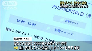 節電ポイント付与「8月中に開始」萩生田経産大臣(2022年6月28日)