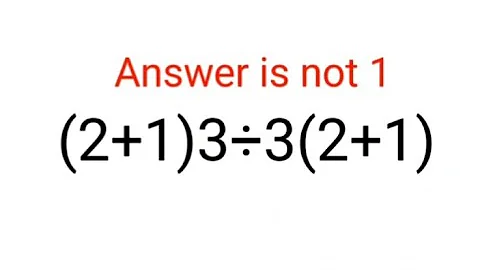 (2+1)3÷(2+1)3 Answer is not 1. Can you solve this Ukraine Math Test problem?#math #ukraine