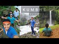 Kumbhe waterfall  raigad  thrilling biggest waterfall in maharashtra kumbhewaterfall