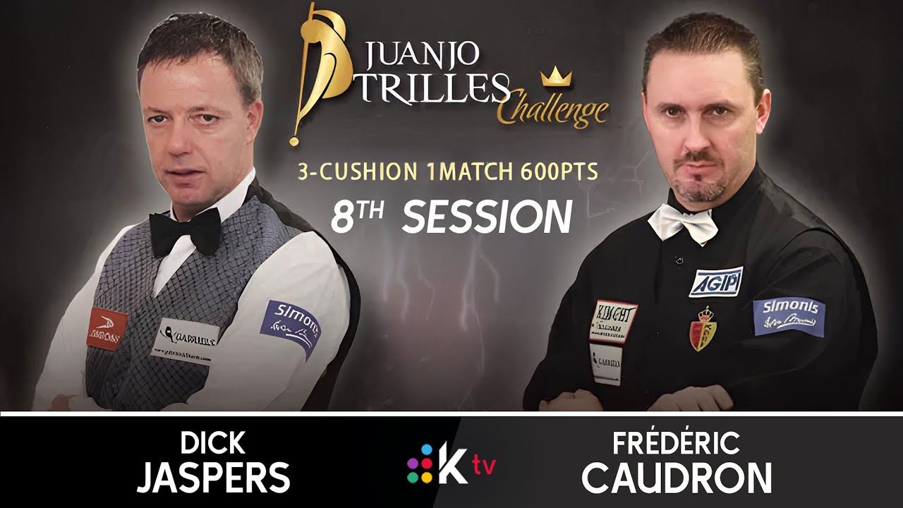Juanjo Trilles 2012｜Dick JASPERS vs Frédéric CAUDRON - Session 8 (Race to 480 points)