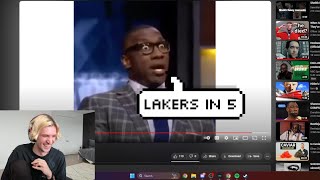 xQc Dies Laughing at Shannon Sharpe Lakers in 5 Compilation