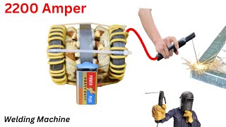 9V Battery Welder Hack: Make a Powerful Welding Machine from an Old Fan Motor