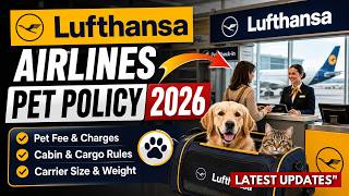 Lufthansa Airlines Pet Policy 2026 ✈️🐶🐱 | Cabin, Checked Baggage & Pet Travel Rules