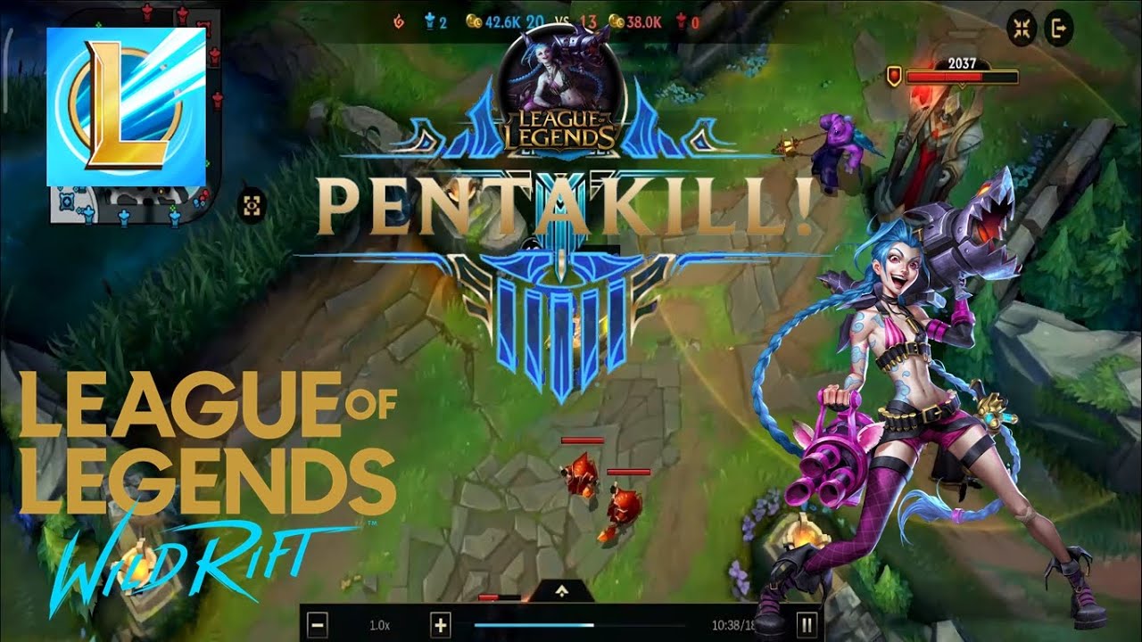 LUNATIC JINX GOT HER PENTA KILL || WILD RIFT