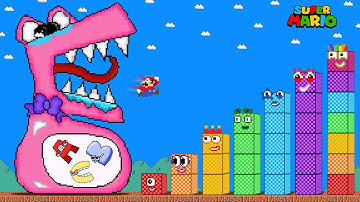 Mario vs Giant Fat Alphabet Lore (A - Z…) But Fixing Letters, Destroy Everything | Game Animation