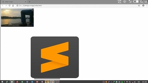 Cara memasukkan gambar di html dengan menggunakan | Sublime text