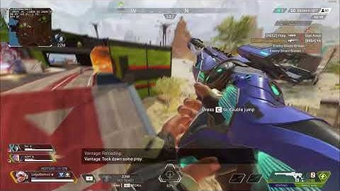 Superglide + tap strafe kills with Vantage (Apex Legends)
