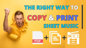 The Right Way to Copy & Print Sheet Music (올바른 악보 복사 & 프린트 법)