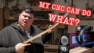 Carving on a curved object with Next Wave CNC