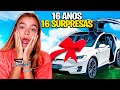 16 SURPRESAS INCRIVEIS No ANIVERSARIO De 16 ANOS DA VIVI - ELA GANHOU UM CARRO!!