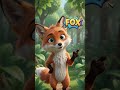 🦊 Fox in English | Learn Animal Names for Kids | Fox Animal 🦊 #shorts