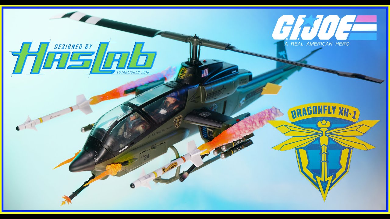 HASLAB DRAGONFLY XH-1. GI JOE CLASSIFIED SERIES. Un-boxing and