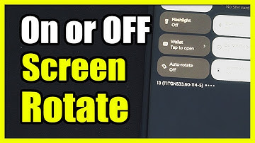 How to Turn On or OFF the Screen Rotate on your Android Phone (Auto Rotate Settings)