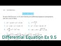 Differential Equation Ex 9.5 solutions (Homogeneous equations) part 1 explained in Assamese