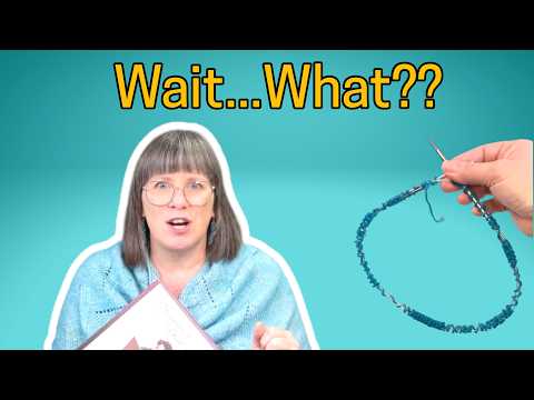 Knitting: Papillon/Butterfly Orange Square Tips - YouTube
