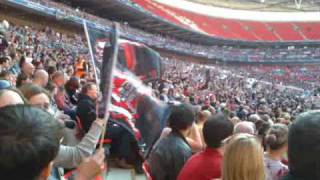 Stand Up for the Saracens by Right Said Fred - Wembley 17/04/2010 Saracens v Harlequins