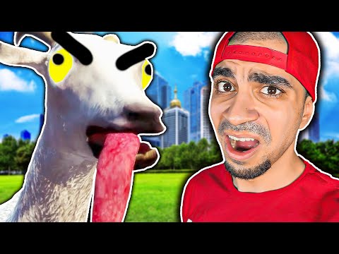 محاكي الماعز - اكثر لعبة غبية في العالم 😂😂😂 - Goat Simulator