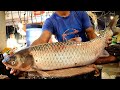 Amazing Cutting Skills | Giant Carp Fish Cutting In Bangladesh Fish Market