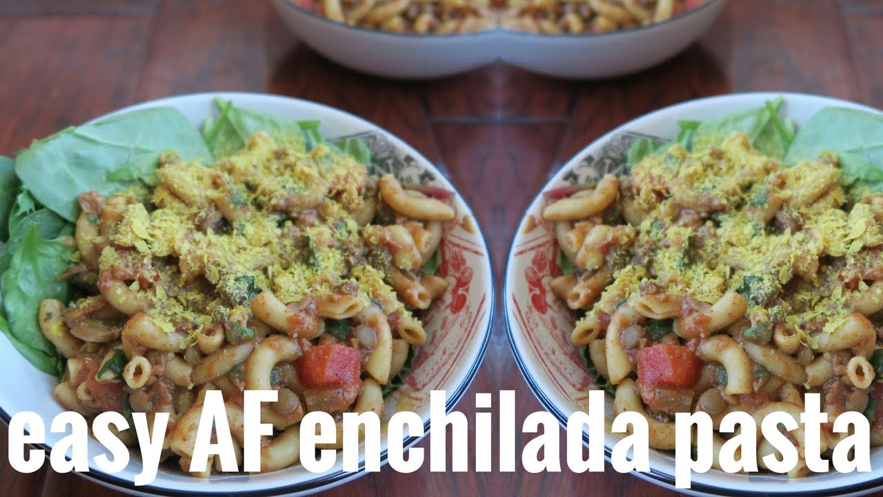 VEGAN ENCHILADA PASTA RECIPE // COOKING WITH AMANDA YouTube