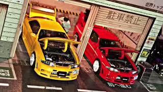 Import Tuner Service & Japan Street Scene Skyline R33 🔥🔥#diecastcollectors1_64 #skyliner33