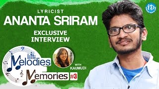 Lyricist Ananta Sriram Exclusive Interview || Memories & Melodies #3