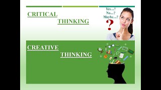 Critical Thinkingcreative Thinking Power Point Presentation Microsoft Powerpoint