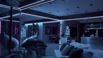 Custom Recessed Linear Lights for a Living Room by Centerlight