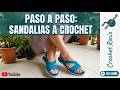 Sandalias  Tejidas a Crochet F&aacute;ciles y R&aacute;pidas 🧶