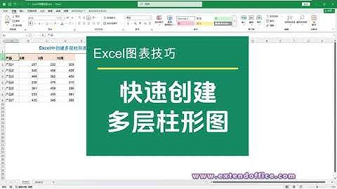 Excel创建多层柱形图表，让数据展示更高级！