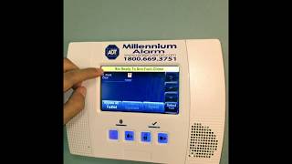 How to bypass a zone on the L5000 panel