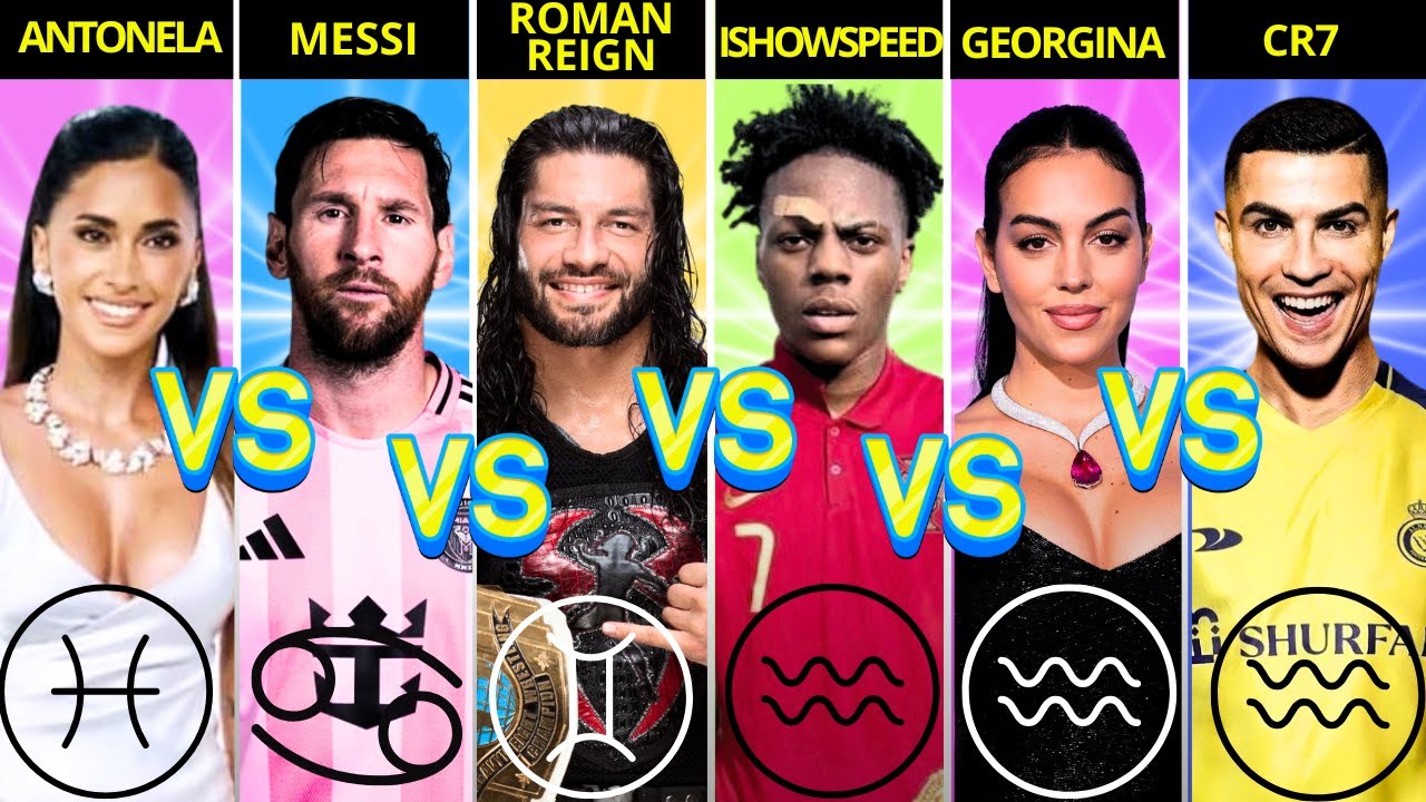 Решающее противостояние: Антонелла против Месси против Романа Рейнса против IShowSpeed ​​против Д...