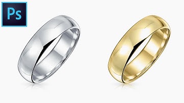 How To Change Metal Color In Photoshop - Turning Silver to Gold Tutorial