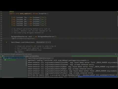 EbeanORM Testing - Using DelegateEbeanServer to test / assert save()