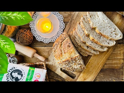 خبز الريف بالخميرة الطبيعية