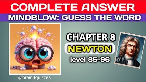 Mindblow: Chapter 8 answers, lvl 85-96 answers @brainitquizzes  #mindblown