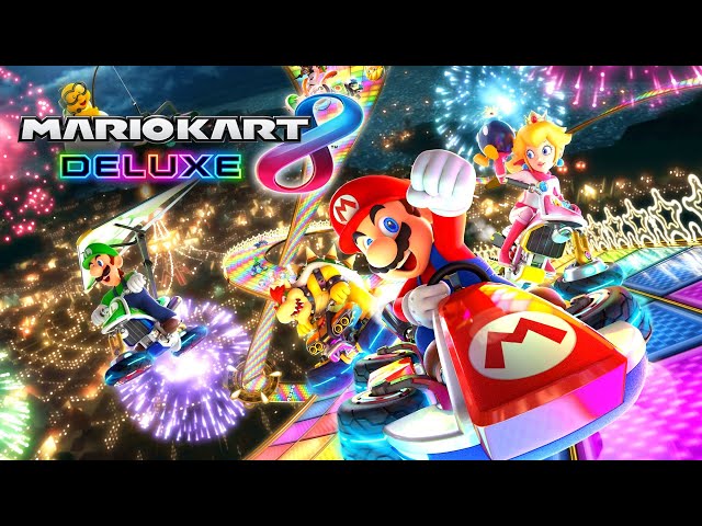 Mario Kart 8 Deluxe ALL TRACKS!! *FULL GAME FIRST PLAYTHROUGH!* 100 CC, Default Tracks class=