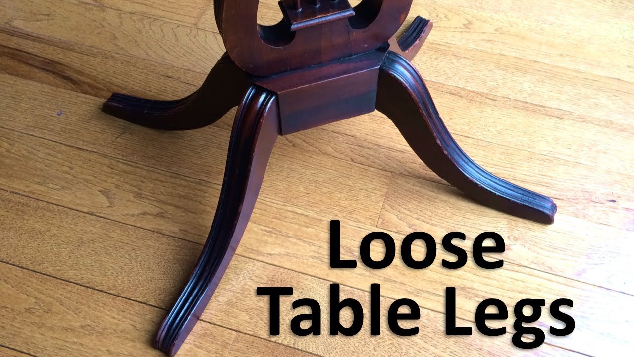 Pedestal Table Leg Repair With Vector, How To Fix A Wooden Table Leg