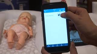 Baby monitor lets parents soothe child remotely