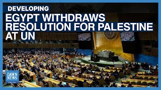 Egypt Withdraws Resolution After Amendment Calling For Hostage Release Is Passed | Dawn News English