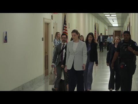 Epstein associate arrives for House Oversight Committee meeting