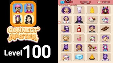 Connect Master Match Puzzle level 100 Very Hard Guide Walkthrough Solution