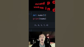 Difference between del, remove, and pop on Python lists 🐍 #shorts