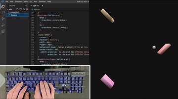 ASMR Programming - Bouncing off the Walls using Html and CSS - No Talking