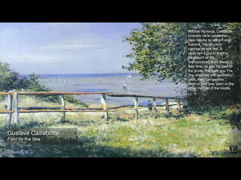 Gustave Caillebotte - Field by the Sea - 2 Hour Screensaver