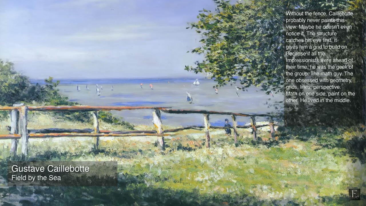 Gustave Caillebotte - Field by the Sea - 2 Hour Screensaver