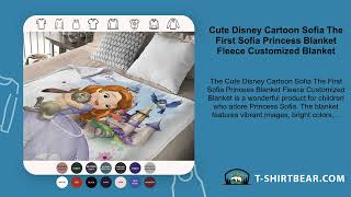 Cute Disney Cartoon Sofia The First Sofia Princess Blanket Fleece Customized Blanket