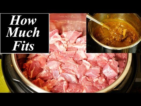 How Much Meat Fits in Instant Pot - YouTube
