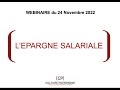 Culture patrimoine  epargne salariale bnfices et mise en oeuvre