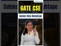 GATE 2026 CSE Subject-Wise Weightage | How to Score 55+ Easily | Best Books & Strategy #gatecse